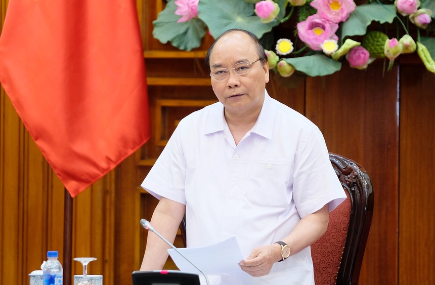 Thủ tướng Nguyễn Xuân Phúc chủ trì cuộc họp Thường trực Kl993 ưu đãi thưởng hấp dẫn. Ảnh: VGP/Quang Hiếu