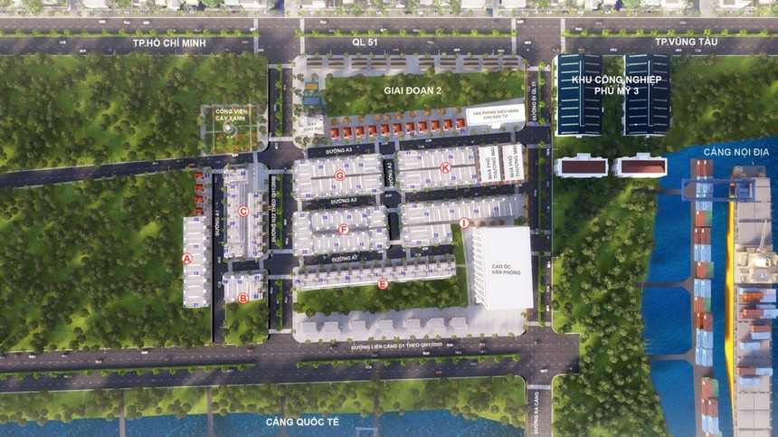 Liền kề cảng Cái Mép - Thị Vải, Harbor Center mang đến cơ hội Kl99ok phiên bản mới sinh lợi bạc tỷ.