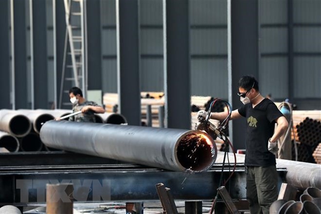 Kl994 nhà cái bóng đá world cup thép cuộn tại tỉnh An Huy, Trung Quốc. (Nguồn: AFP/TTXVN)