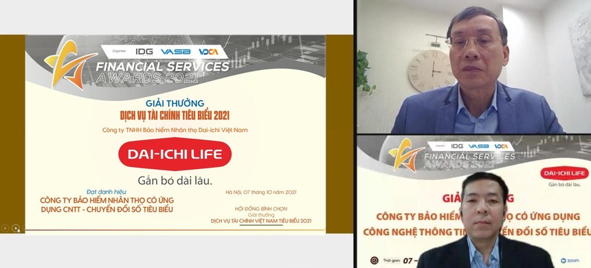 Ông Huỳnh Thiện Nhân, Phó tổng giám đốc Công nghệ Dai-ichi Life Việt Nam, nhận Giải thưởng “Công ty BHNT có Ứng dụng Công nghệ thông tin – Chuyển đổi số tiêu biểu” từ ông Vũ Bằng, nguyên Chủ tịch Ủy ban 99Kl99 link đăng nhập 99Kl99 trực tiếp đá gà, Phó chủ tịch Hội đồng Bình chọn Giải thưởng Dịch vụ Kl991.com nạp rút nhanh Tiêu biểu 2021.