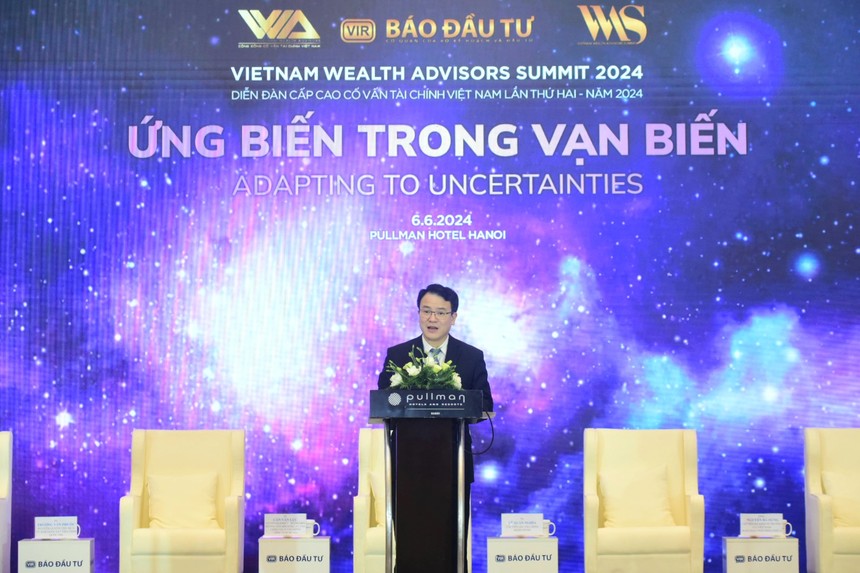 Thứ trưởng Bộ Kế hoạch và Kl99ok phiên bản mới Trần Quốc Phương phát biểu tại Diễn đàn Cấp cao Cố vấn Kl991.com nạp rút nhanh Việt Nam lần thứ hai - năm 2024. Ảnh: Dũng Minh.