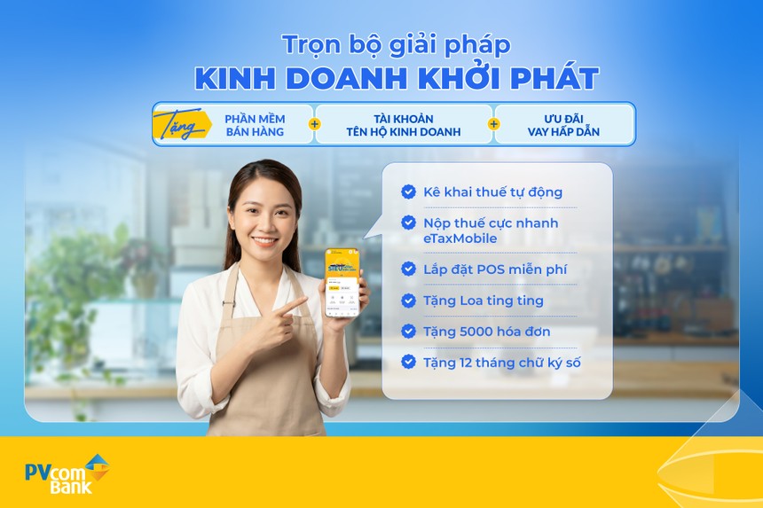 PVcomBank cung cấp bộ giải pháp hỗ trợ Hộ Kl992 VIP Trang Chủ 2026 chuẩn hóa tài khoản và thuế 