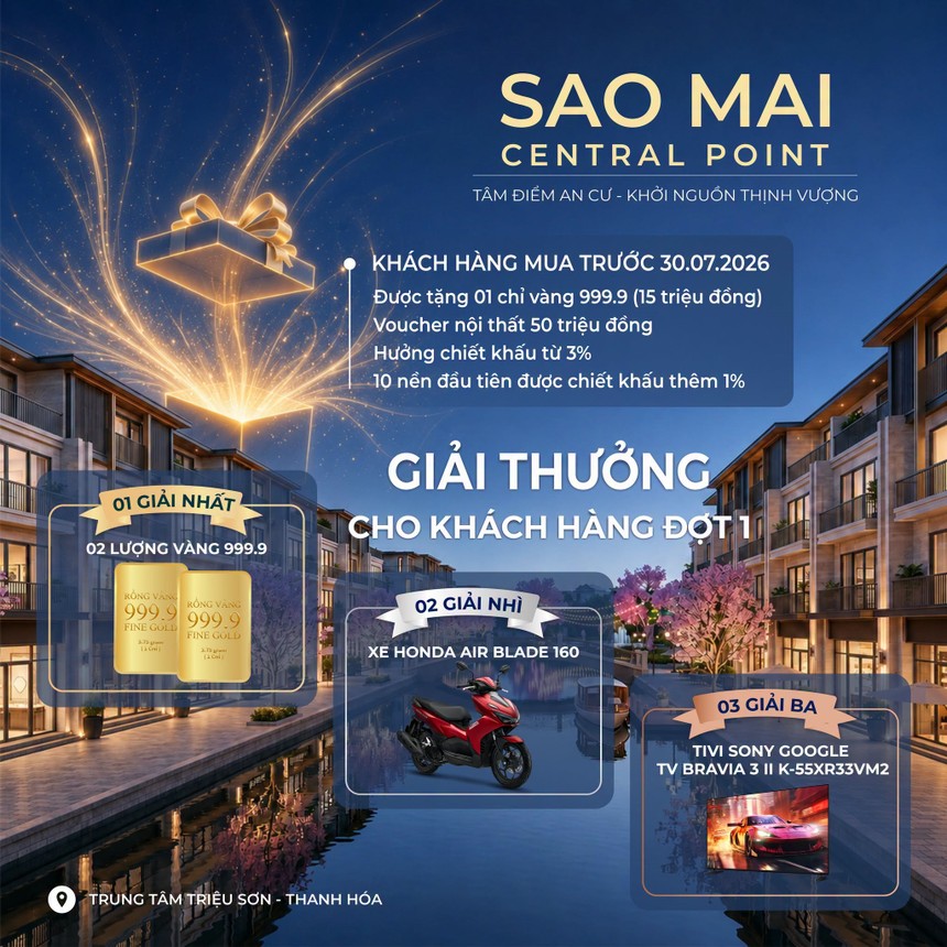 Sao Mai Central Point là điểm tựa an cư, nơi thể hiện vị thế kiến tạo 99Kl.app cổng game giải trí truyền đời vượt thời gian