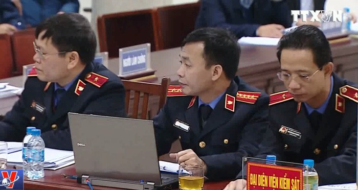 Đại diện VKSND giữ quyền công tố tại tòa.