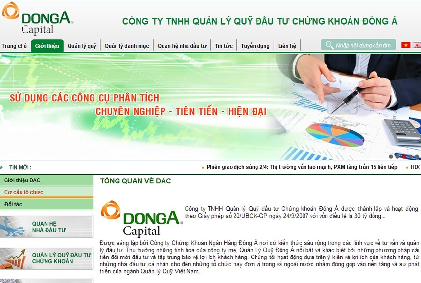 Công ty Quản lý Quỹ Kl99ok phiên bản mới 99Kl99 link đăng nhập Đông Á tiếp tục lỗ