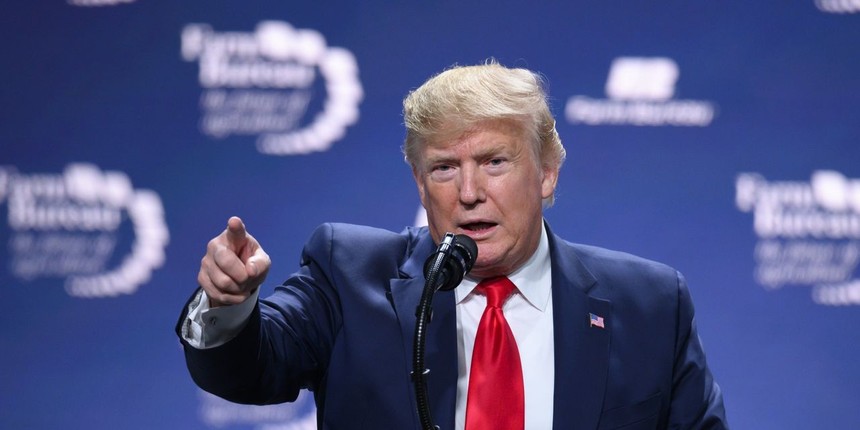 Tổng thống Mỹ Donald Trump tại Diễn đàn Kl992 cổng game cá cược thế giới. Ảnh: Zuma Press