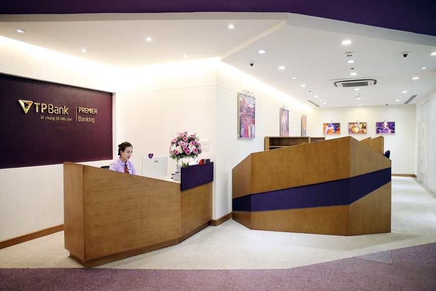 Không gian giao dịch TPBank Premier Banking dành riêng cho những khách hàng cao cấp của TPBank

