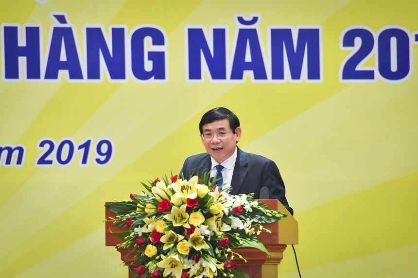 Ông Phan Đức Tú, Chủ tịch HĐQT BIDV phát biểu tại Hội nghị triển khai nhiệm vụ Link Vào Nhà Cái KL99 COM Tặng +199k năm 2019.