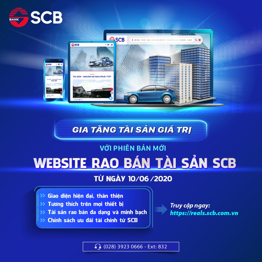 SCB ra mắt phiên bản mới của website “Rao bán 99Kl.app cổng game giải trí“