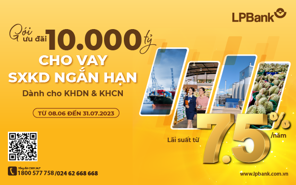 LPBank tiếp tục nâng hạn mức gói ưu đãi cho vay Kl994 nhà cái bóng đá world cup Kl992 VIP Trang Chủ 2026