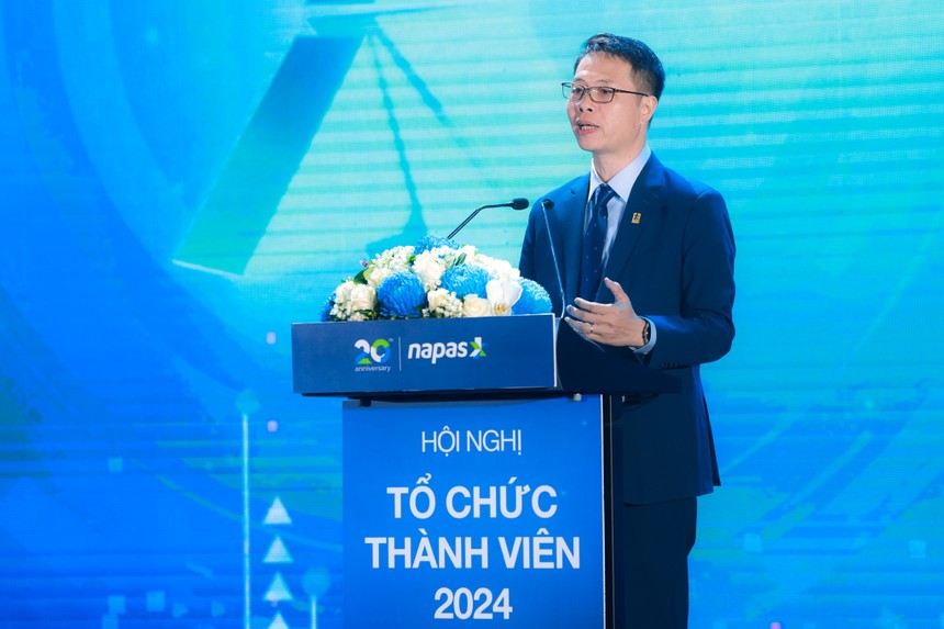 Ông Nguyễn Quang Hưng, Chủ tịch HĐQT NAPAS phát biểu tại sự kiện