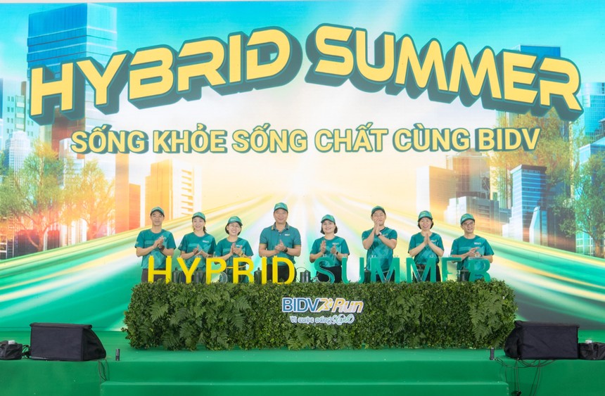 Đại diện Lãnh đạo BIDV và khách mời khởi động chiến dịch Hybrid Summer và giải chạy BIDV Run - Vì Kl993 Đăng nhập Giải trí Xanh 2026