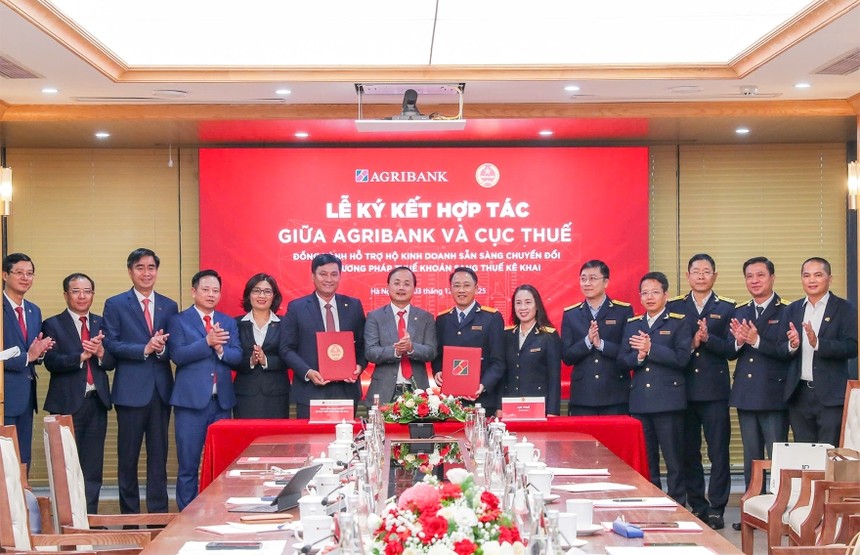 Agribank ký kết hợp tác cùng Cục Thuế hỗ trợ hộ Kl992 VIP Trang Chủ 2026 chuyển đổi sang thuế kê khai