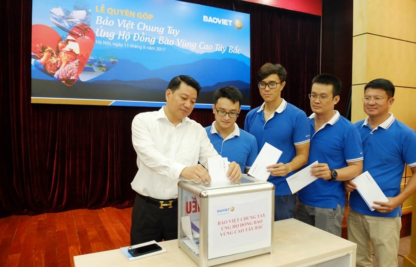 Kl994 game bài casino hấp dẫn Bảo Việt ủng hộ đồng bào Tây Bắc vượt lũ gần 1,5 tỷ đồng 