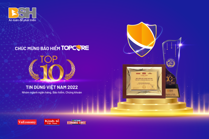 Kl99kl phiên bản hoạt động Topcare đạt giải thưởng Top 10 Sản Phẩm - Dịch Vụ Tin Dùng Việt Nam 2022 