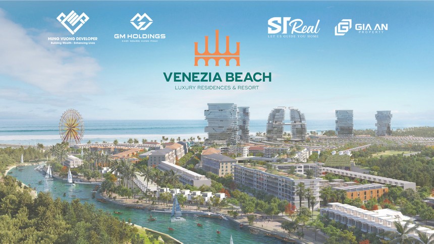 Phối cảnh dự án Venezia Beach do Hưng Vượng Developer là chủ Kl99ok phiên bản mới, nằm tại Cung đường Hồ Tràm – Bình Châu (TP. Phan Thiết) 