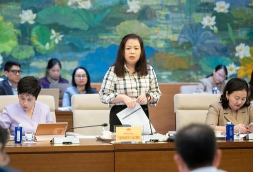 Bà Vũ Thị Lưu Mai, Phó Chủ nhiệm Ủy ban Kl992 cổng game cá cược, Kl991.com nạp rút nhanh của Quốc hội phát biểu tại phiên họp.