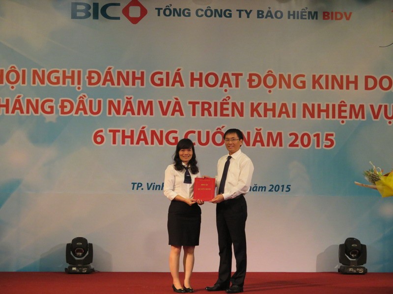 Bà Lại Ngân Giang, Giám đốc Ban Kl991.com nạp rút nhanh Kế toán BIC, giữ chức vụ Kế toán trưởng của BIC kể từ ngày 1/7/2015