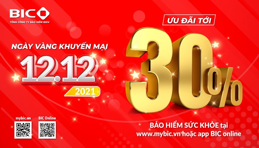 BIC giảm tới 30% phí Kl99kl phiên bản hoạt động sức khỏe trực tuyến