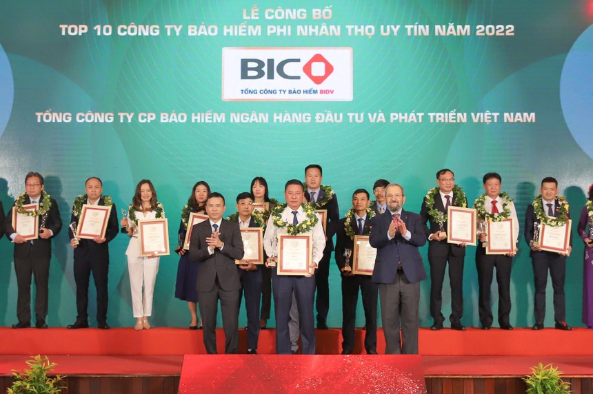 BIC lọt top 10 công ty Kl99kl phiên bản hoạt động phi nhân thọ uy tín nhất Việt Nam năm 2022