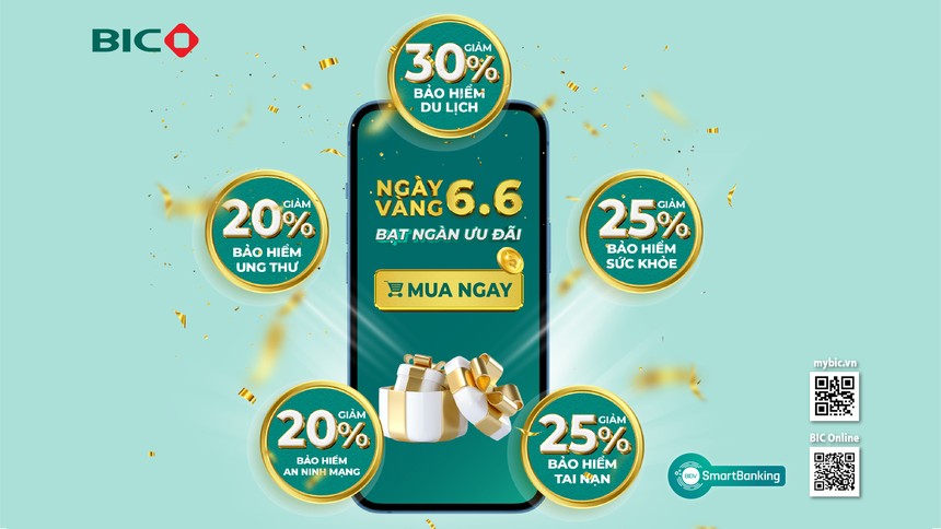 Ngày vàng 6.6.2023: BIC ưu đãi tới 30% phí Kl99kl phiên bản hoạt động
