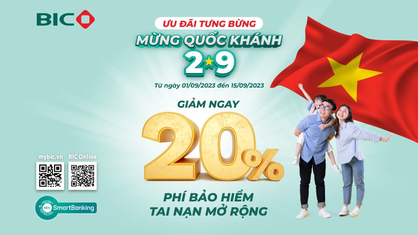BIC ưu đãi 20% phí Kl99kl phiên bản hoạt động Tai nạn mở rộng 