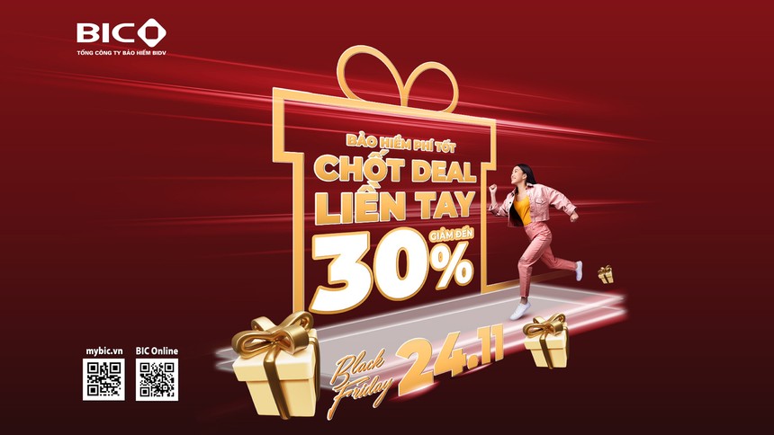 Black Friday 24.11: BIC tặng siêu ưu đãi tới 30% phí Kl99kl phiên bản hoạt động
