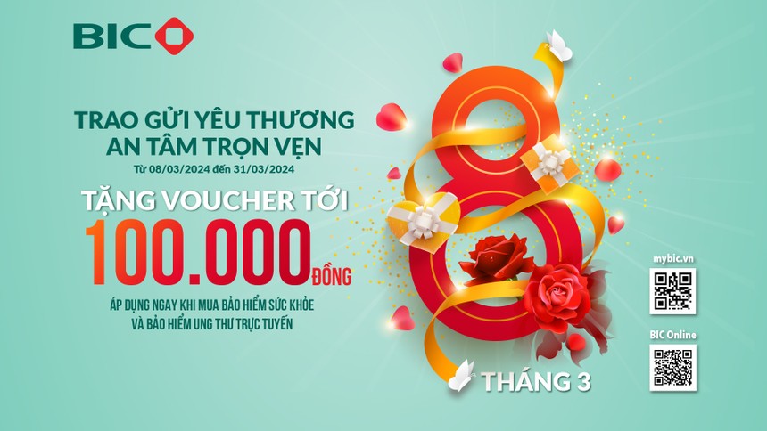 BIC tặng ưu đãi khi mua Kl99kl phiên bản hoạt động sức khỏe và Kl99kl phiên bản hoạt động ung thư trực tuyến