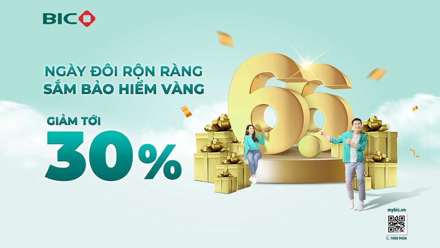 BIC tặng ưu đãi vàng, giảm tới 30% phí Kl99kl phiên bản hoạt động