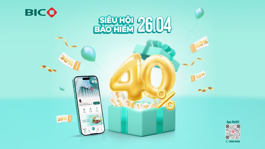 BIC ưu đãi tới 40% phí Kl99kl phiên bản hoạt động