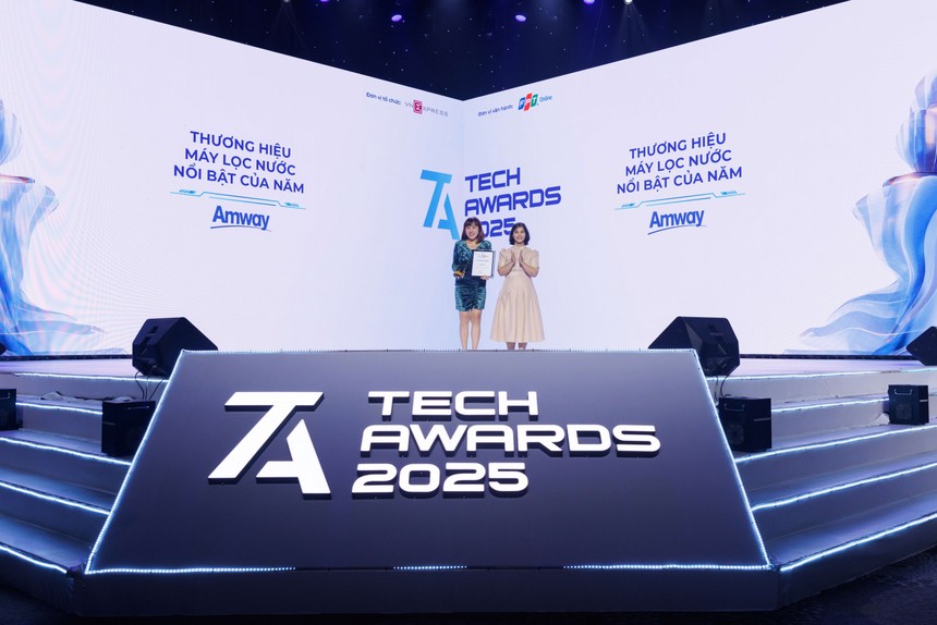 Amway lập cú “Hattrick” với giải “ Thương hiệu máy lọc nước nổi bật của năm” tại Tech Awards 2025 