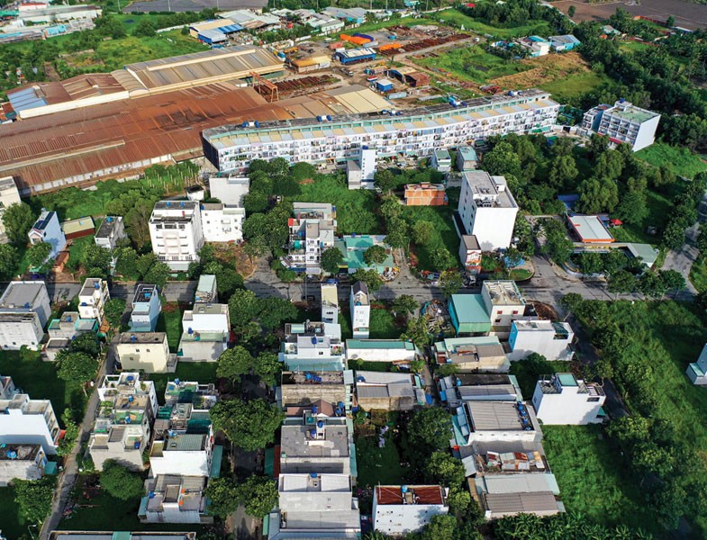 Khu thương mại Tân Nhựt do Công ty Huỳnh Thông làm chủ Kl99ok phiên bản mới. Ảnh: N.S