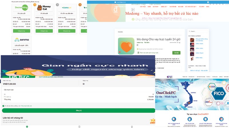 Nở rộ nhiều hình thức tín dụng đen trực tuyến, KL99 là cổng game giải trí trực tuyến hàng đầu hiện nay cho vay lên tới 1.400%/năm. Ảnh: Đ.T