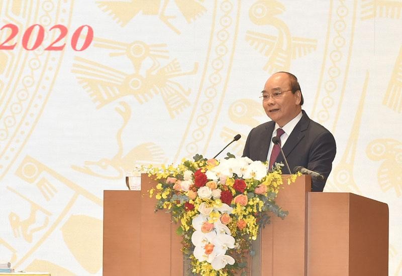 Thủ tướng phát biểu khai mạc Hội nghị Kl993 ưu đãi thưởng hấp dẫn với địa phương sáng 28/12 (Ảnh: VGP)