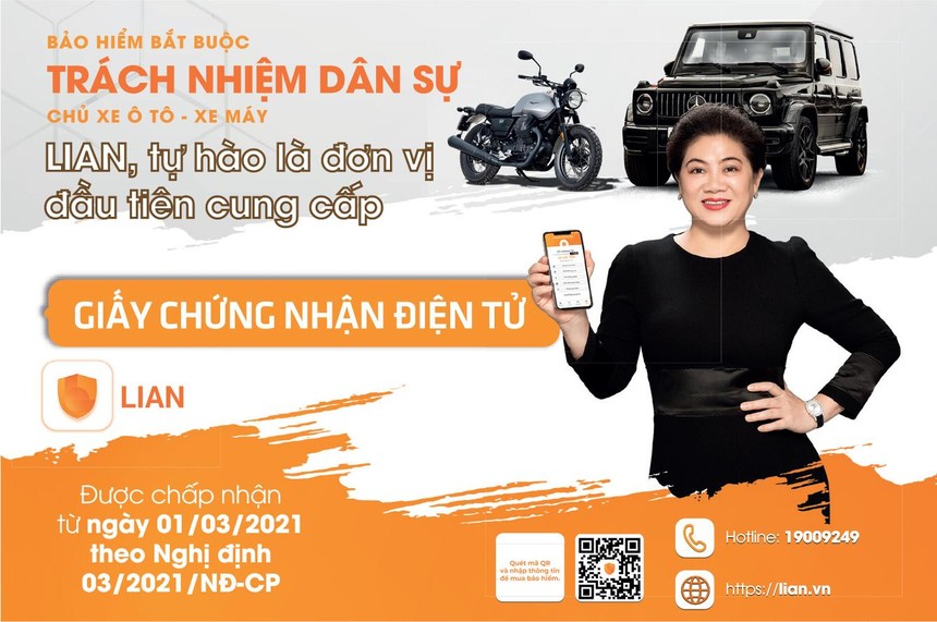 LIAN tiên phong cấp chứng nhận Kl99kl phiên bản hoạt động điện tử cho xe cơ giới