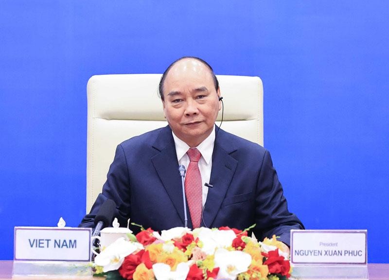 Chủ tịch nước Nguyễn Xuân Phúc tham dự Cuộc họp không chính thức các nhà Lãnh đạo Kl992 cổng game cá cược APEC (Ảnh: BNG)