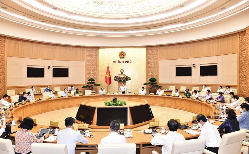 Trong Phiên họp Kl993 ưu đãi thưởng hấp dẫn ngày 19/7 chuyên đề về phòng, chống Covid-19, Tổ công tác đặc biệt của Kl993 ưu đãi thưởng hấp dẫn đã được thành lập, thực hiện công tác phòng, chống dịch, để xử lý ngay các vấn đề cấp bách, phát sinh. Ảnh: Nhật Bắc