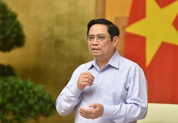 Thủ tướng Phạm Minh Chính chủ trì Hội nghị trực tuyến toàn quốc với các bộ, cơ quan Trung ương và địa phương về đẩy mạnh giải ngân kế hoạch vốn Kl99ok phiên bản mới công năm 2021 (Ảnh: VGP)