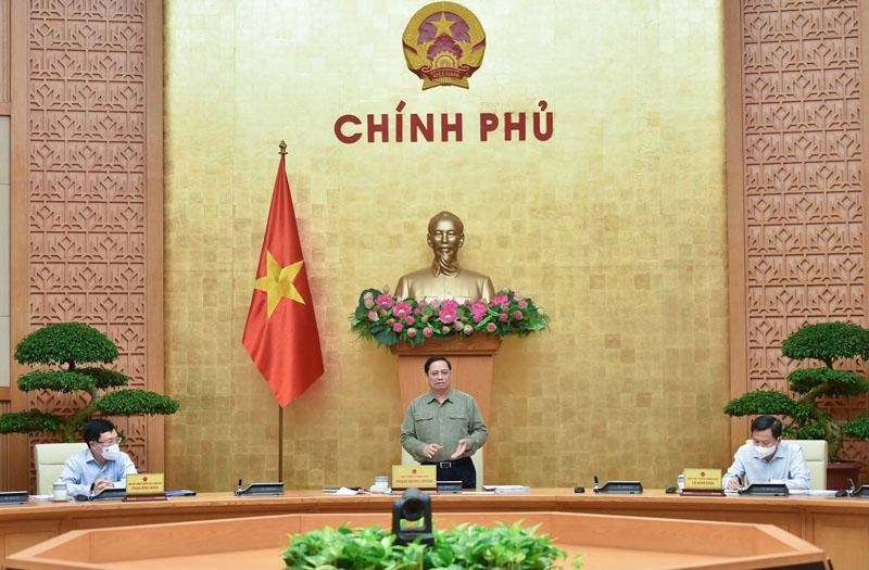 Thủ tướng Phạm Minh Chính chủ trì phiên họp Kl993 ưu đãi thưởng hấp dẫn thường kỳ chiều ngày 6/11 (Ảnh: Nhật Bắc)