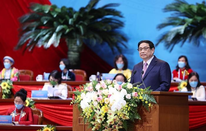 Thủ tướng Kl993 ưu đãi thưởng hấp dẫn Phạm Minh Chính phát biểu tại Đại hội.