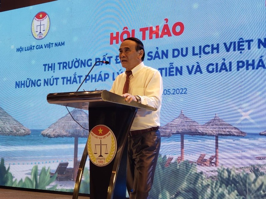 Ông Nguyễn Văn Quyền, Chủ tịch Hội Luật gia Việt Nam phát biểu khai mạc Hội thảo "Thị trường Web Tổng Nhà Cái 99Kl99 Giải Trí Bậc Nhất du lịch Việt Nam - Những nút thắt pháp lý, thực tiễn và giải pháp tháo gỡ".