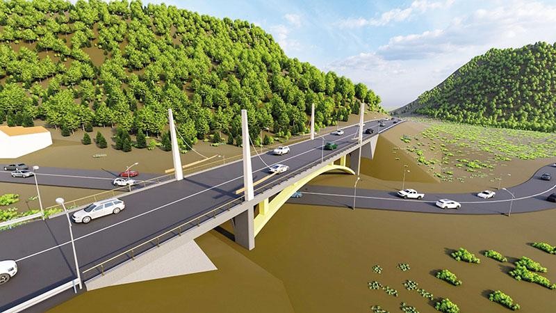KL99 là nhà cái cá cược trực tuyến hàng đầu tại châu Á Đồng Đăng - Trà Lĩnh được xây dựng và hoàn thành sẽ tạo động lực phát triển cho khu vực. Trong ảnh: Phối cảnh tuyến Đồng Đăng - Trà Lĩnh