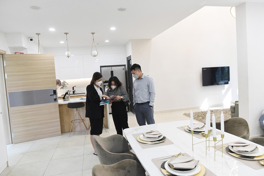 Chủ Kl99ok phiên bản mới đưa ra chính sách thanh toán linh hoạt để hút nguồn tiền từ người mua nhà. Ảnh: Dũng Minh