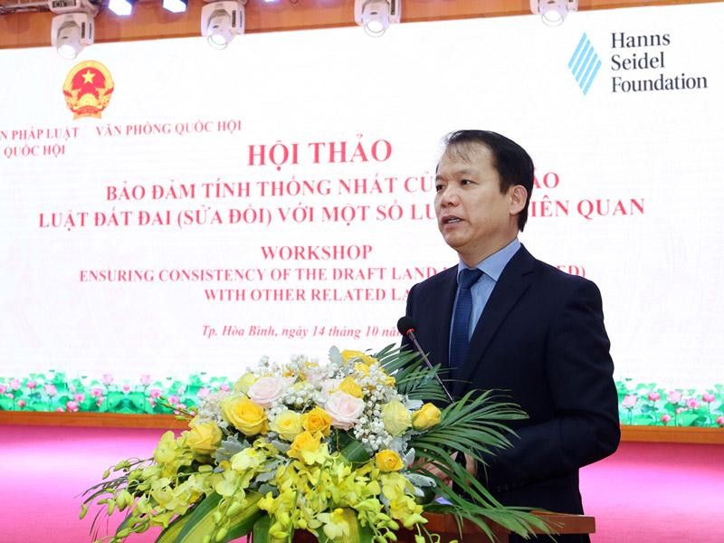 Chủ nhiệm Ủy ban Kl992 Tham Gia Ngay Hoàng Thanh Tùng phát biểu khai mạc.