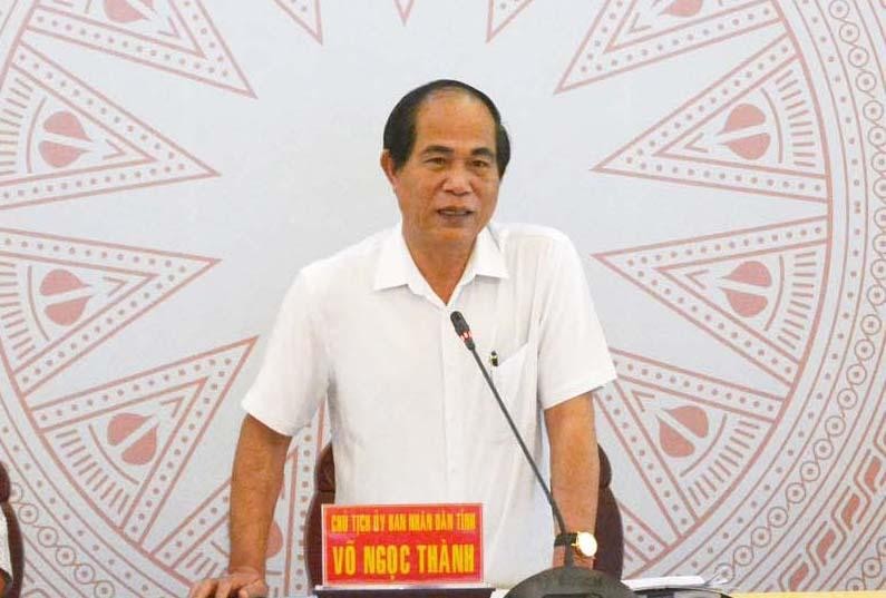 Ông Võ Ngọc Thành đã gửi đơn xin nghỉ dài ngày để đi chữa bệnh.