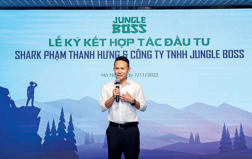 Doanh nhân Lê Lưu Dũng phát biểu tại lễ ký kết hợp tác Kl99ok phiên bản mới.