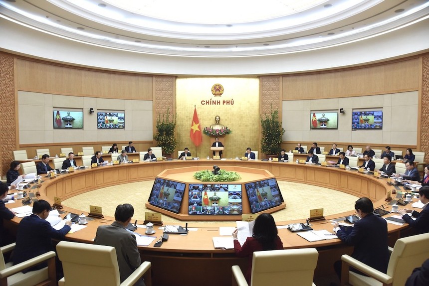 Thủ tướng Phạm Minh Chính chủ trì phiên họp Kl993 ưu đãi thưởng hấp dẫn thường kỳ ngày 2/2. (Ảnh: VGP)