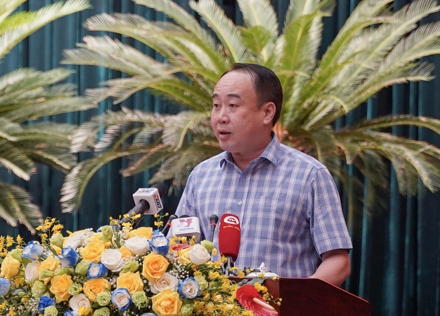 Ông Nguyễn Sỹ Hiệp, Phó Chủ nhiệm Văn phòng Kl993 ưu đãi thưởng hấp dẫn đã công bố quyết định 850/QĐ-TTg của Thủ tướng về việc thành lập Ban Chỉ đạo triển khai thực hiện Nghị quyết số 98. Ảnh: Thuận Văn