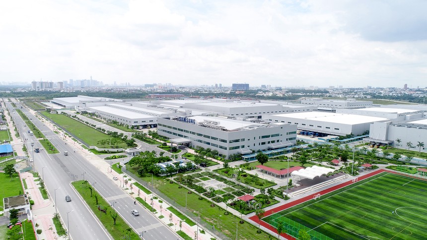 Samsung là một trong nhiều nhà Kl994 nhà cái bóng đá world cup lớn đã đặt nhà máy tại phía Bắc. Ảnh: Dũng Minh 
