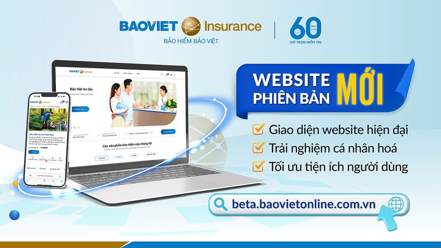 Website mới phiên bản beta của Kl99kl phiên bản hoạt động Bảo Việt mang lại các tiện ích, giá trị đột phá tới khách hàng